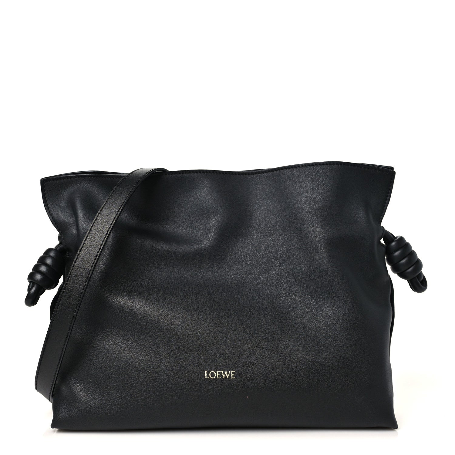 Loewe Nappa Medium Flamenco Knot Bag Black 1 of 10