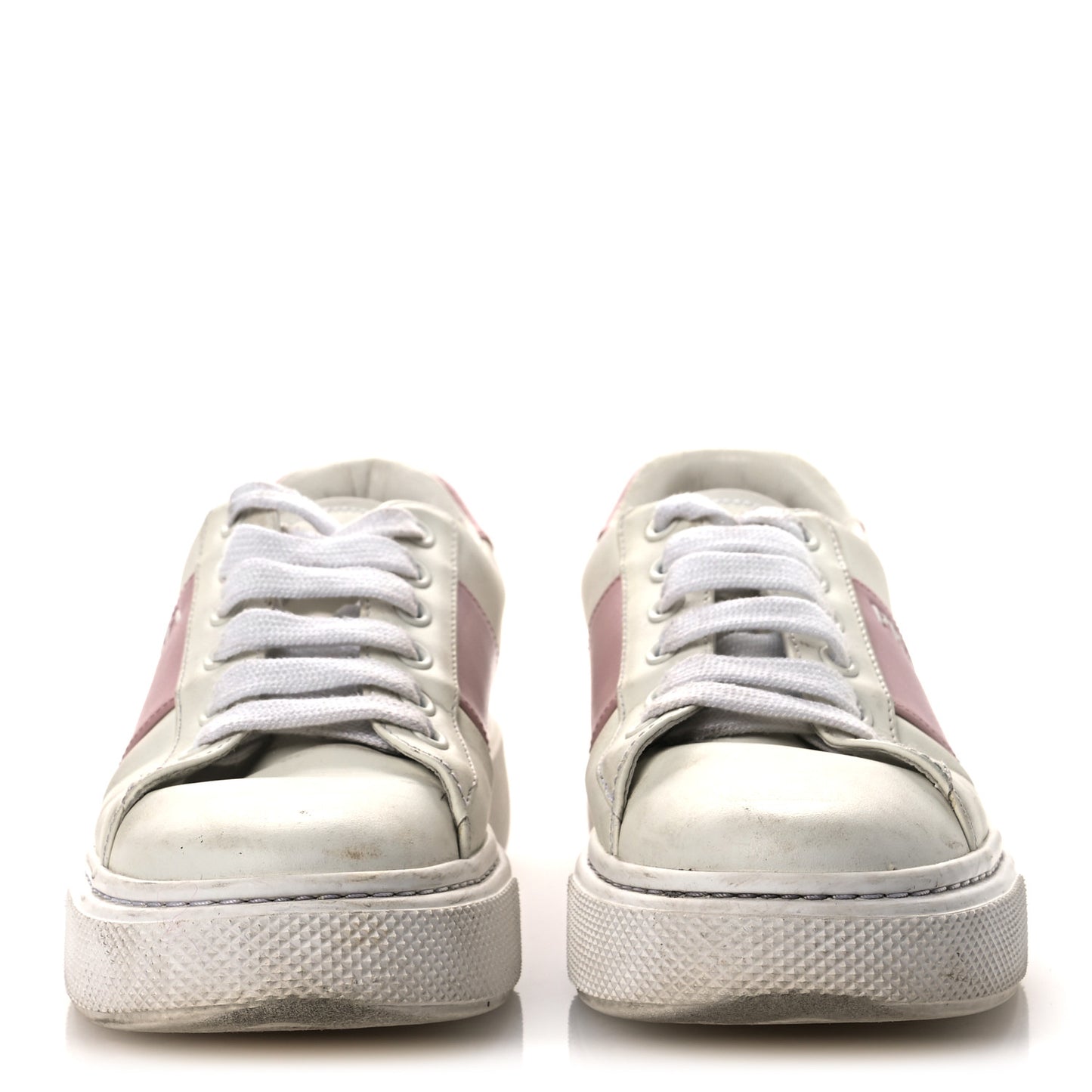 Vitello Soft Logo 45mm Platform Sneakers 35.5 White Pink