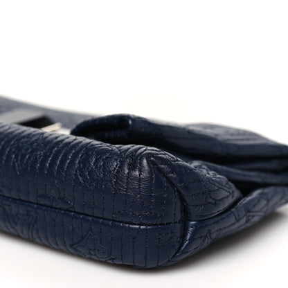 Louis Vuitton Calfskin Quilted Monogram Altair Clutch Marine 9 of 9