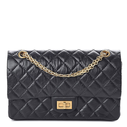 Chanel Aged Calfskin Quilted 2.55 Reissue 225 Flap Black 2 of 12