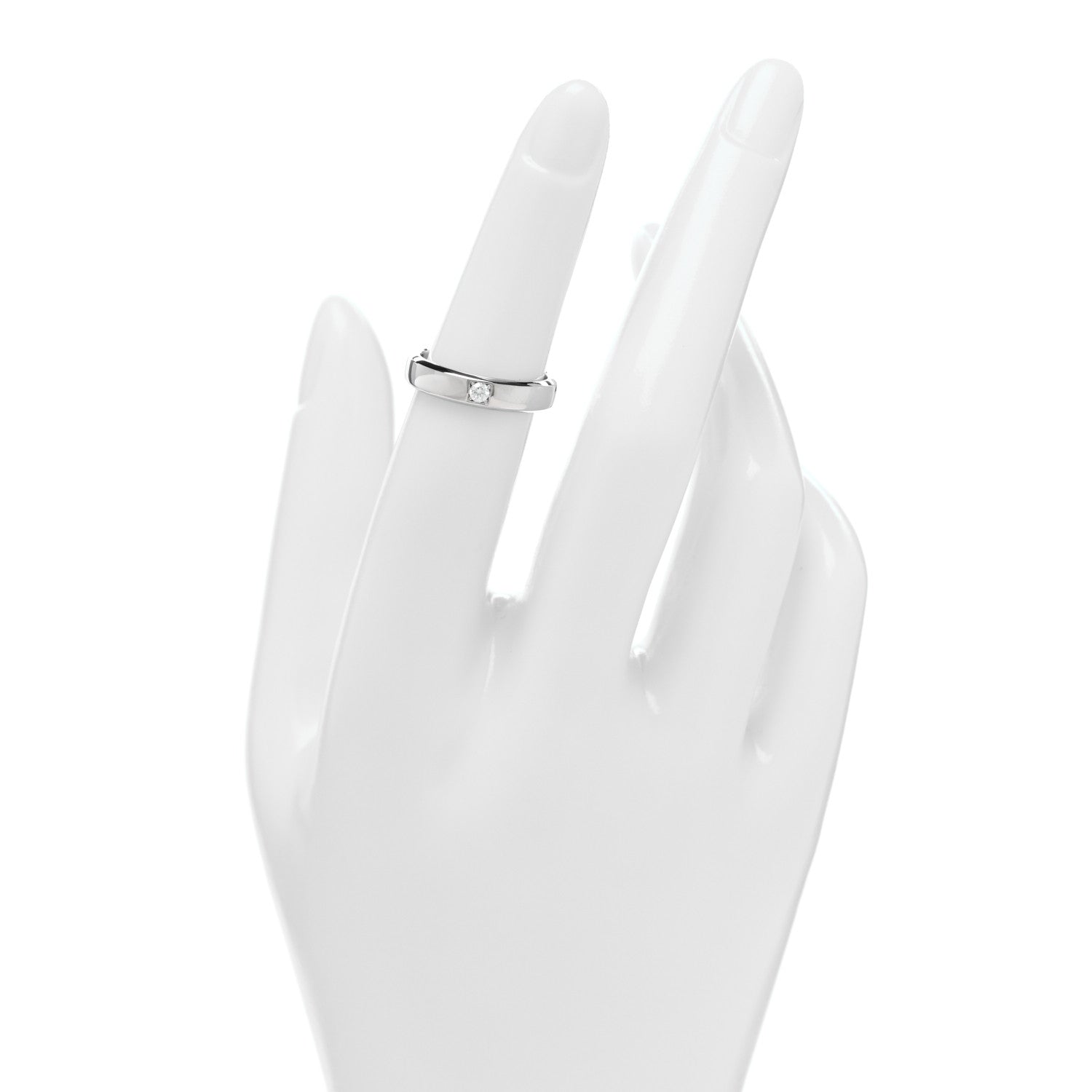 Van Cleef & Arpels Platinum Diamond Toujours Etoiles Wedding Band Ring 49 5 2 of 5