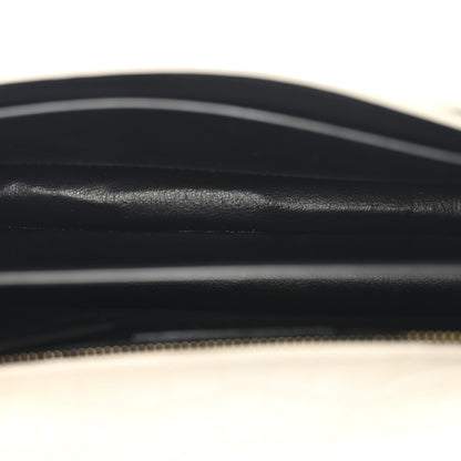 Saint Laurent Calfskin Crocodile Embossed Monogram Cassandra Clasp Bag Crema Soft 5 of 11