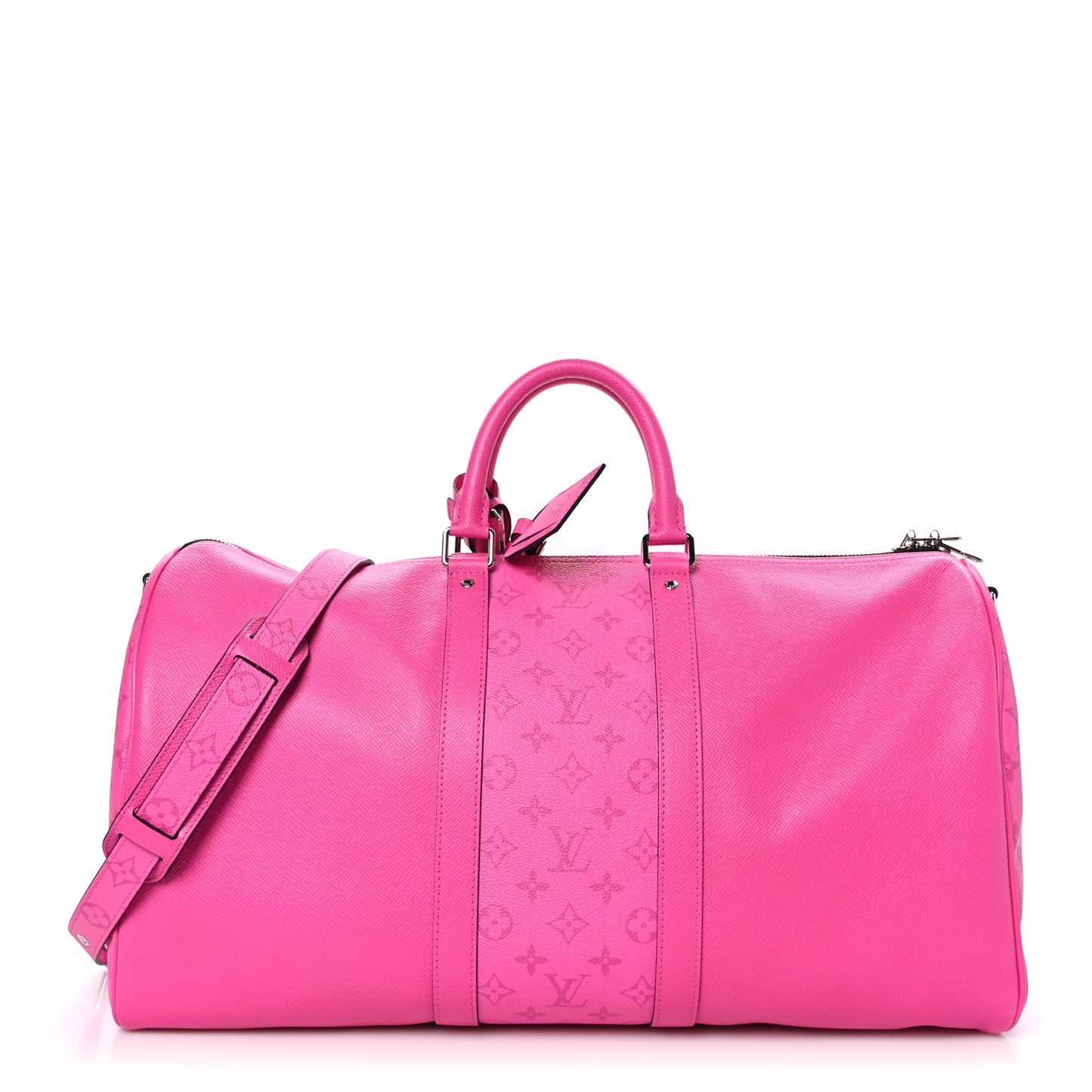 LOUIS VUITTON Taigarama Keepall Bandouliere 50 Fuchsia