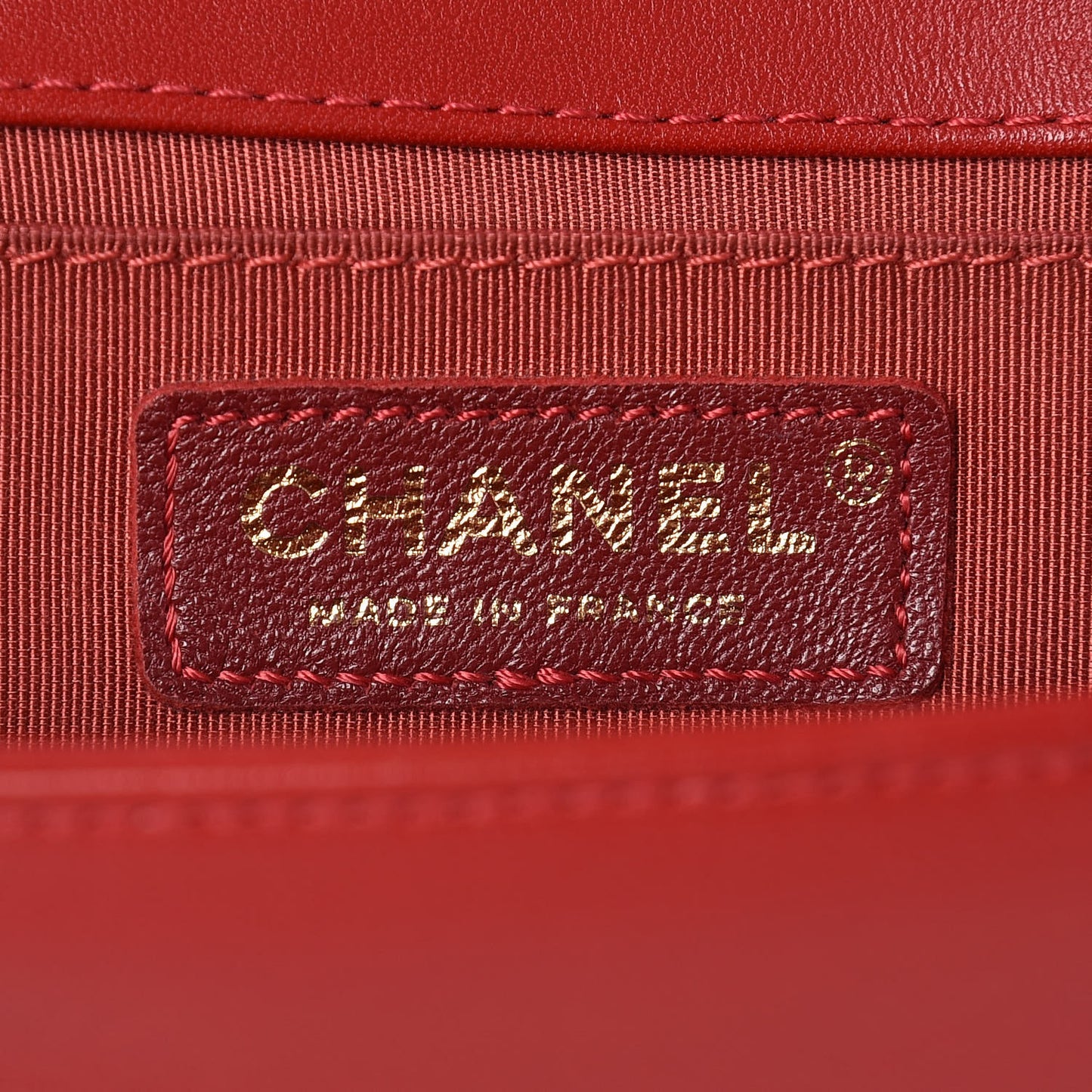 Lambskin Quilted Medium Boy Flap Red