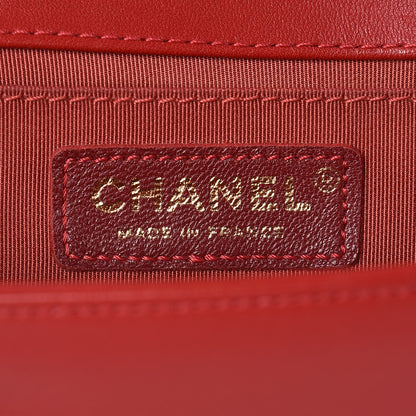 Chanel Lambskin Quilted Medium Boy Flap Red 8 of 13
