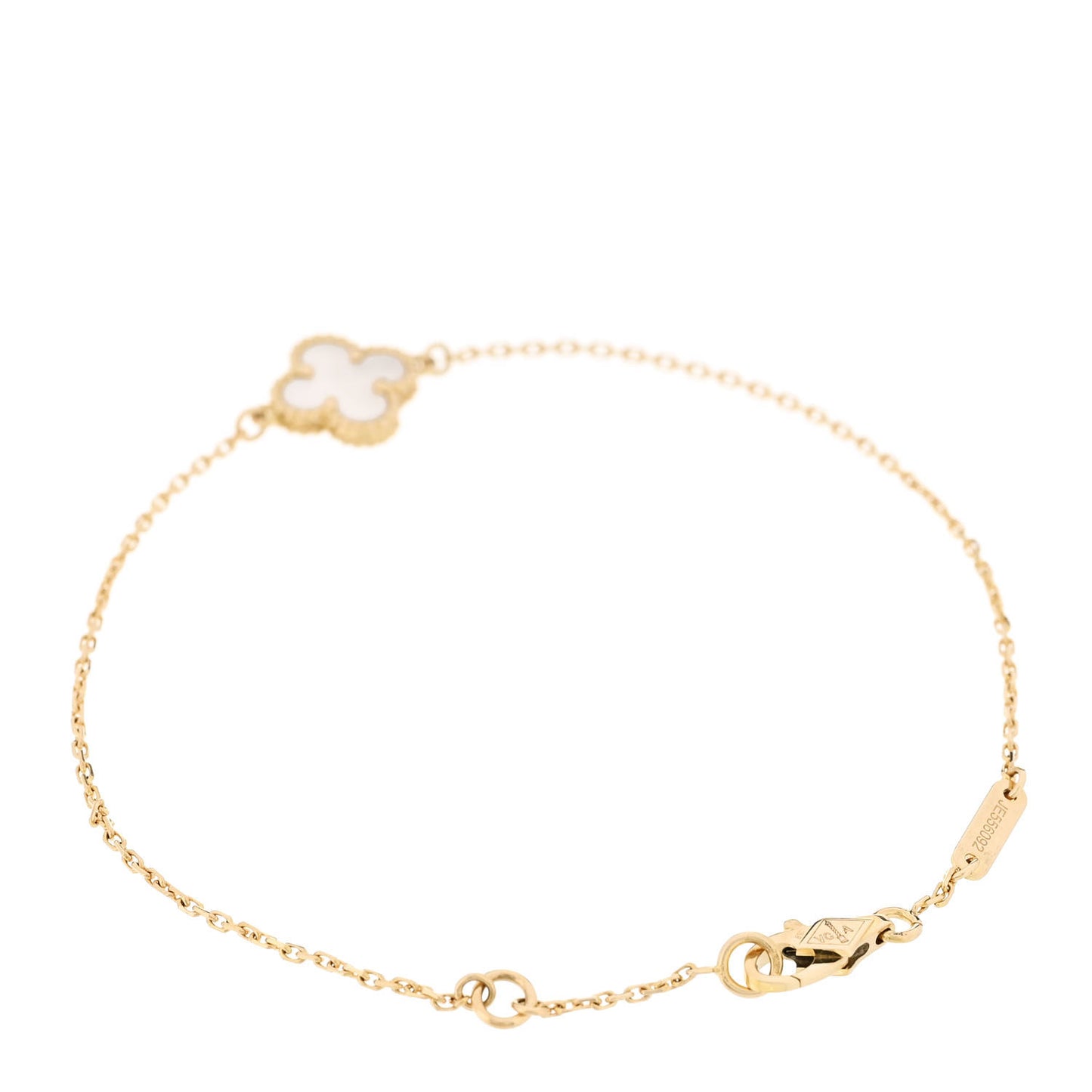 18K Yellow Gold Mother of Pearl Sweet Alhambra Bracelet