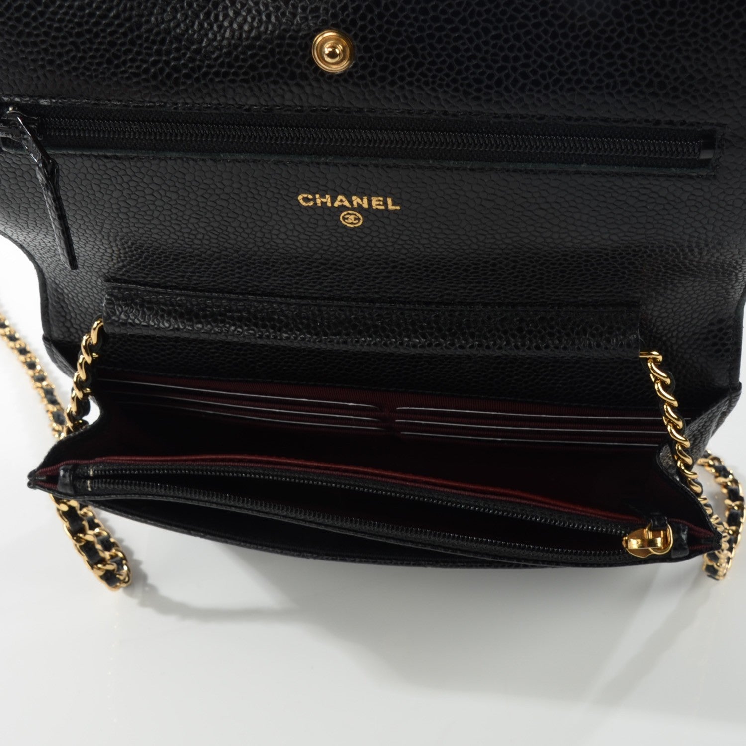 Chanel Caviar Quilted Wallet On Chain WOC Black 5 of 8