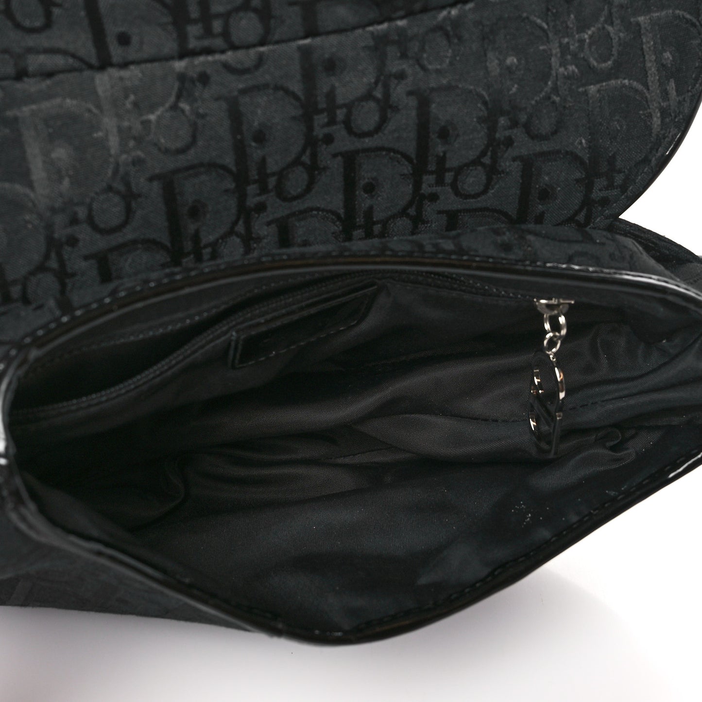 Monogram Saddle Bag Black