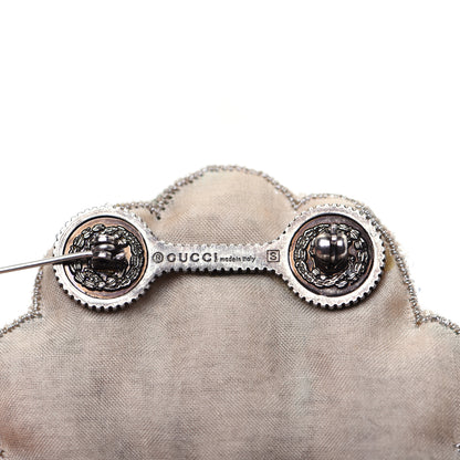 Gucci Crystal Shell Brooch Silver 3 of 8