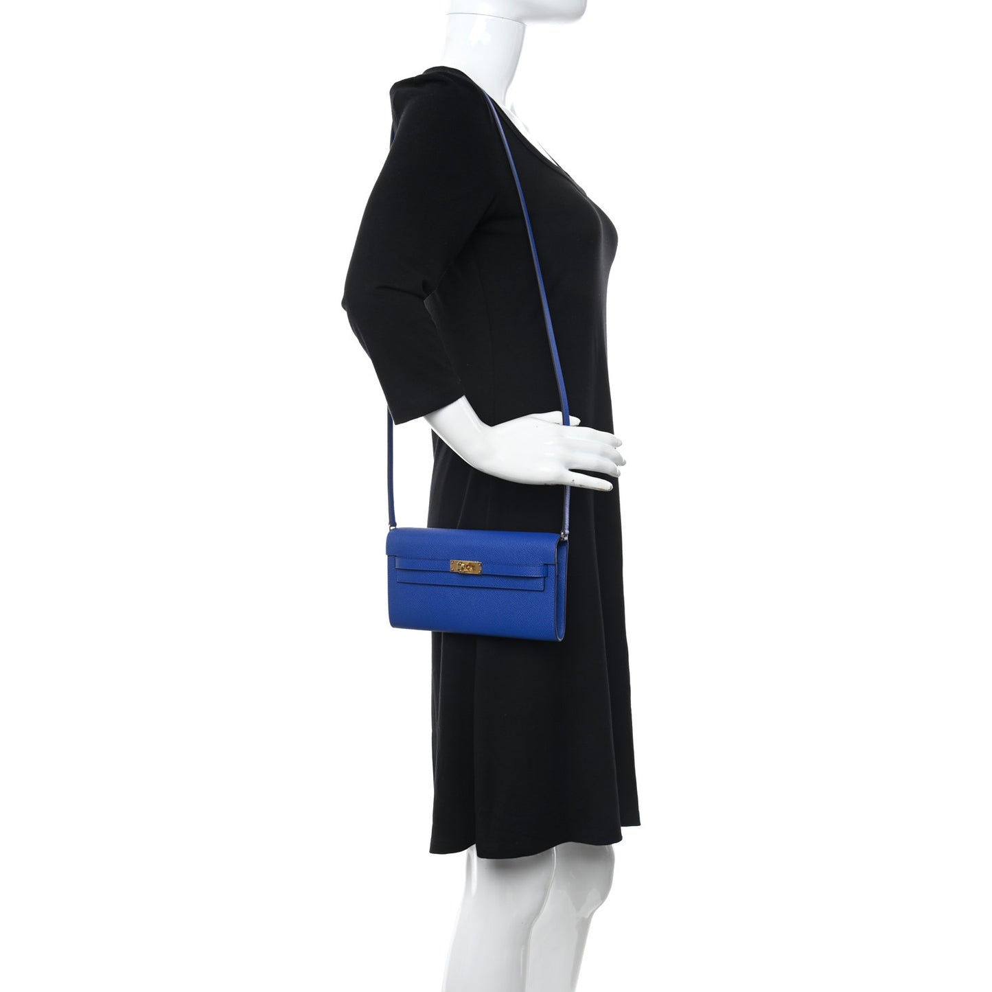 Epsom Kelly Wallet To Go Bleu Royal