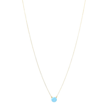 Tiffany 18K Yellow Gold Turquoise Elsa Peretti 1 Carat Pendant Necklace 1 of 6