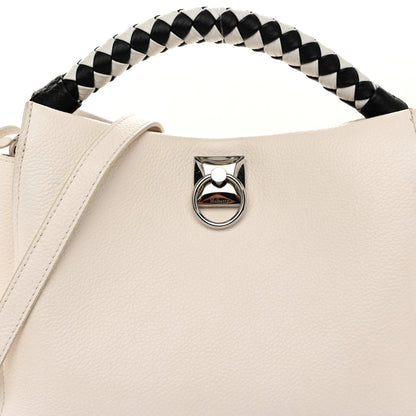 Mulberry Heavy Grain Small Iris Tote Chalk Black 7 of 9