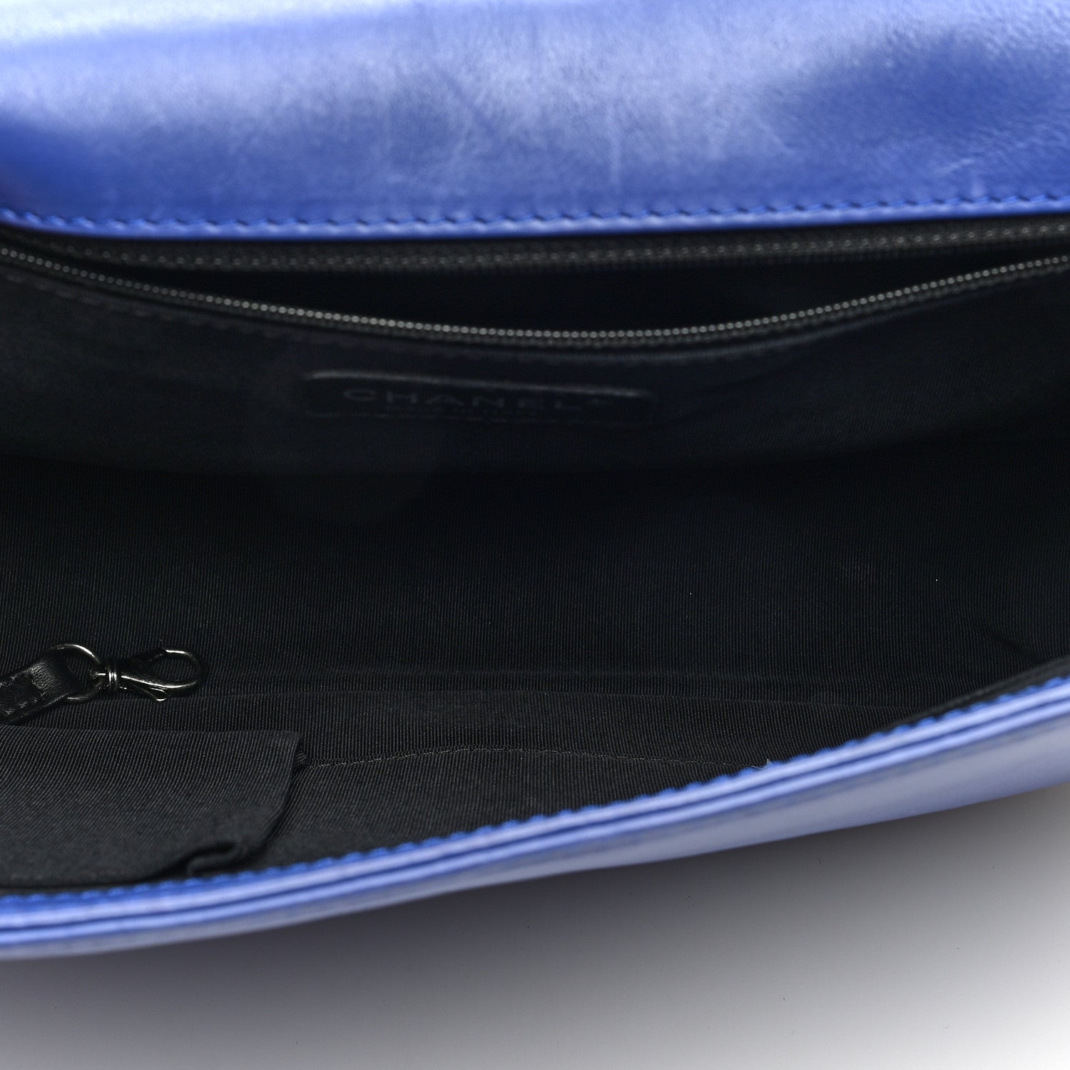Chanel Calfskin Quilted Large Boy Flap Dark Blue 5 of 11