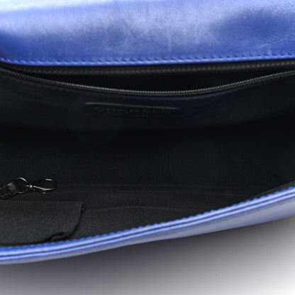 Chanel Calfskin Quilted Large Boy Flap Dark Blue 5 of 11