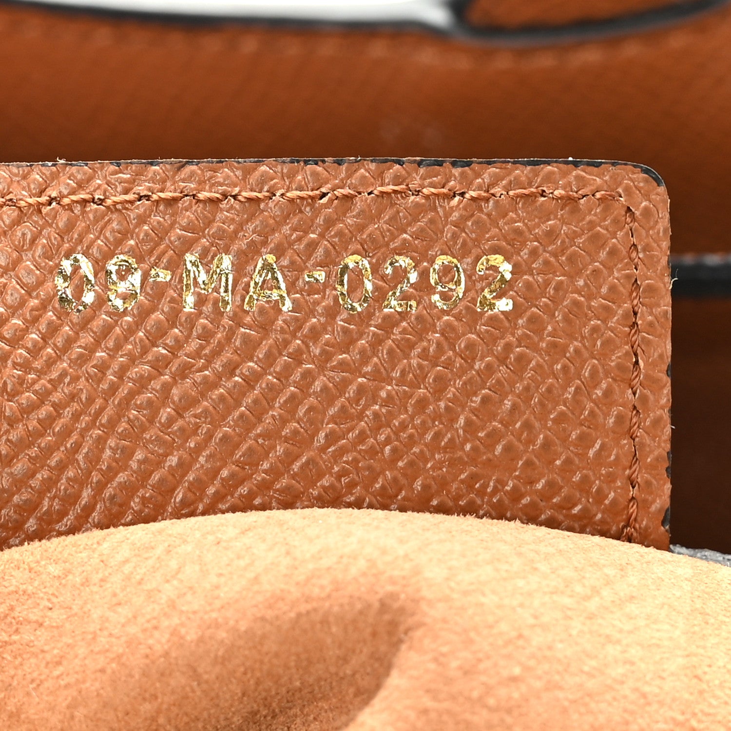 Christian Dior Grained Calfskin Saddle Bag Camello 7 of 9