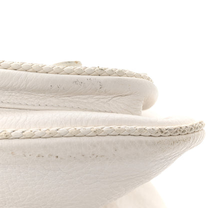 Christian Dior Calfskin Braided Gaucho Double Saddle Bag White 11 of 21
