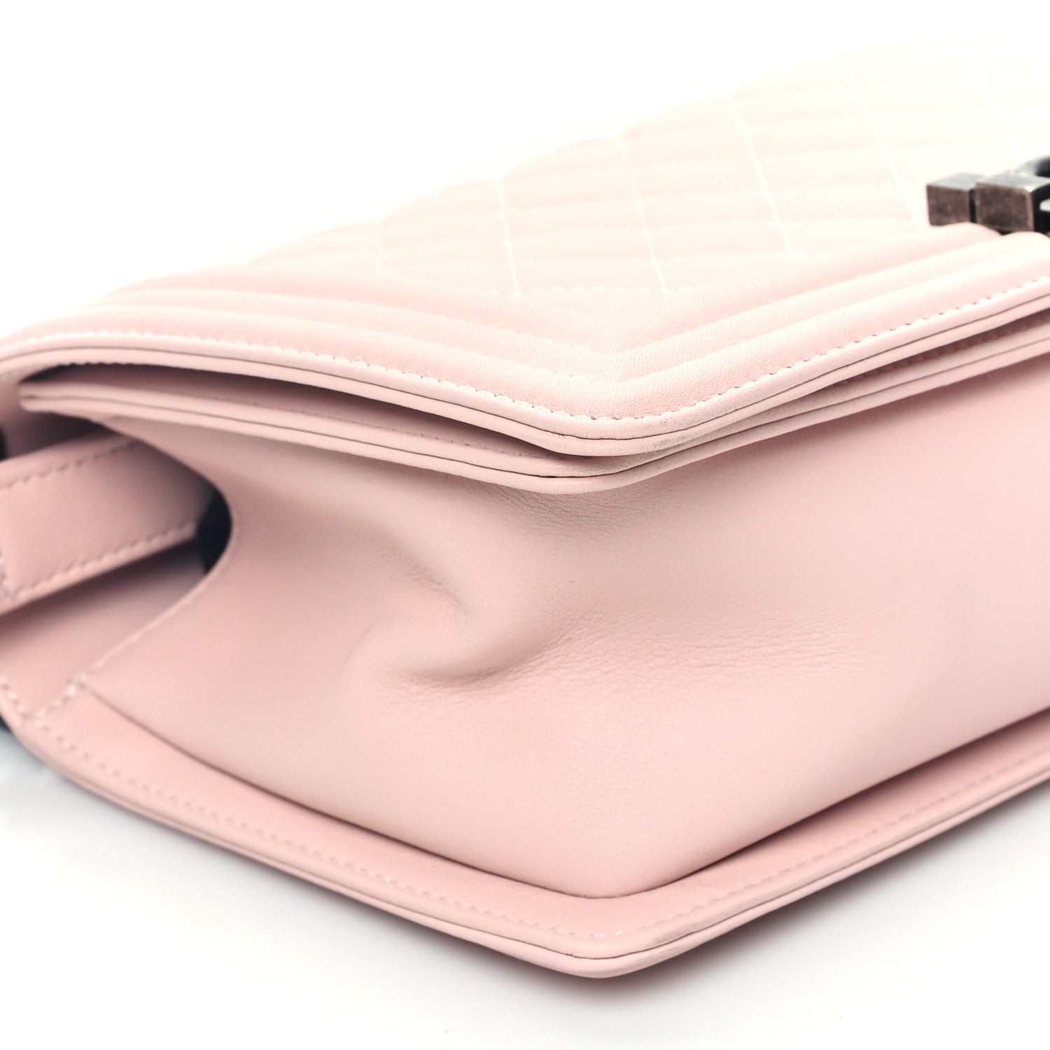 Chanel Calfskin Quilted Medium Boy Flap Light Pink 9 of 10