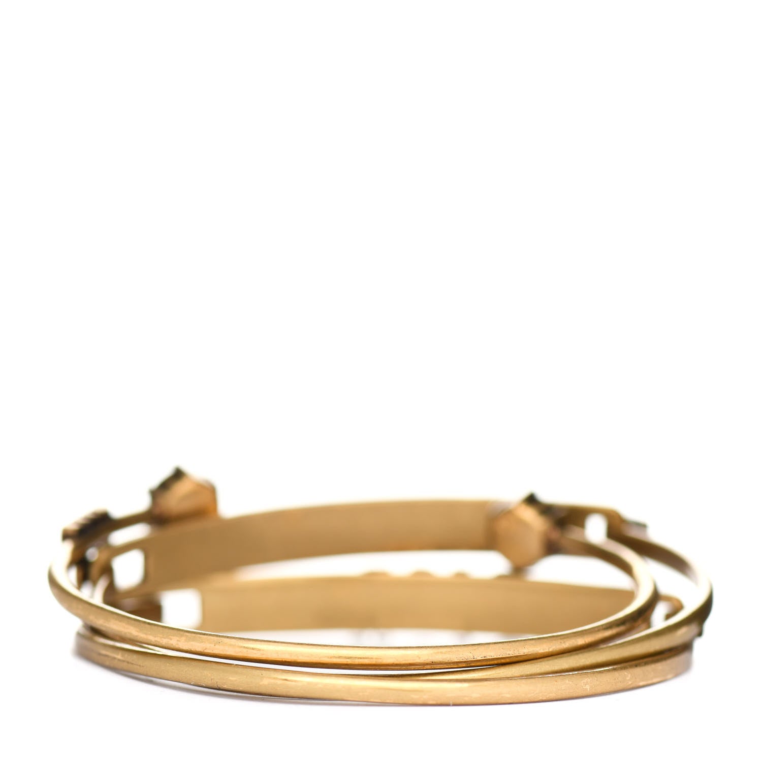 Christian Dior Metal Crystal Dio(r)evolution Bracelet Set Gold 2 of 3
