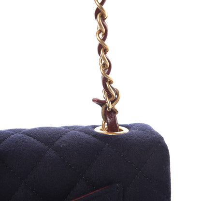 Chanel Felt Quilted Paris-Hamburg Charms Mini Rectangular Flap Dark Navy 8 of 8