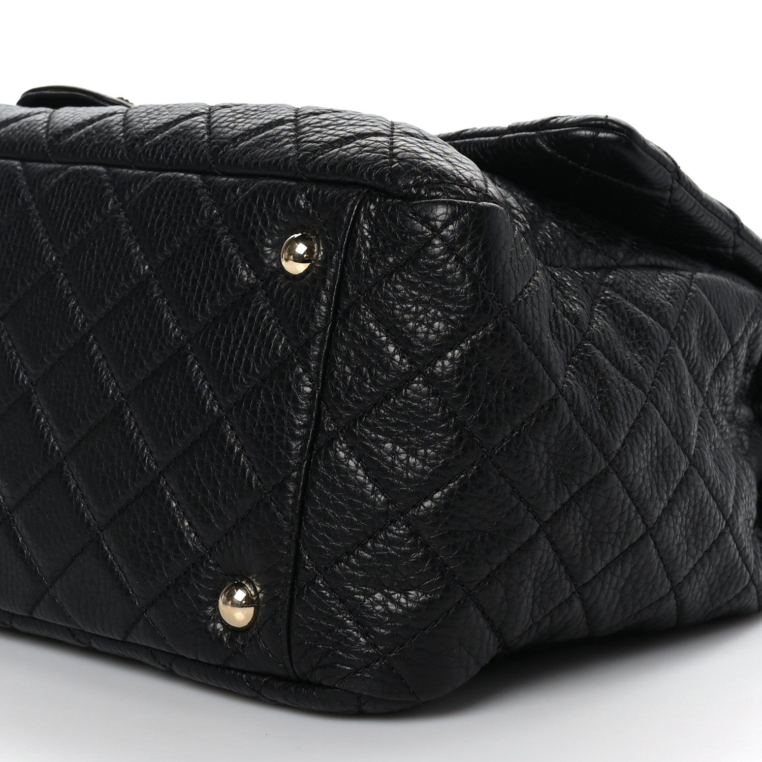 Chanel Calfskin Quilted XXL Travel Flap Bag Black 9 of 9