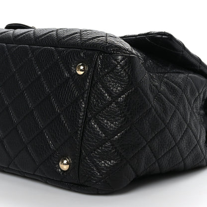 Chanel Calfskin Quilted XXL Travel Flap Bag Black 9 of 9