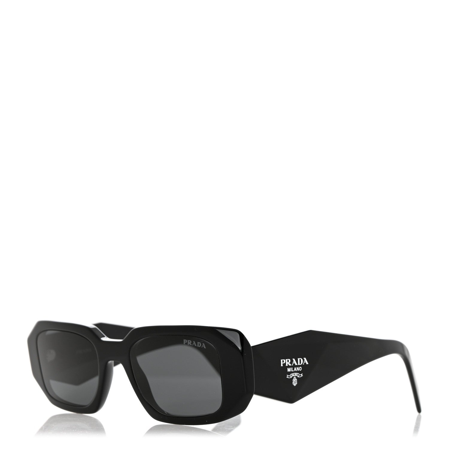 Prada Acetate Symbole Sunglasses SPR 17W Black 1 of 7