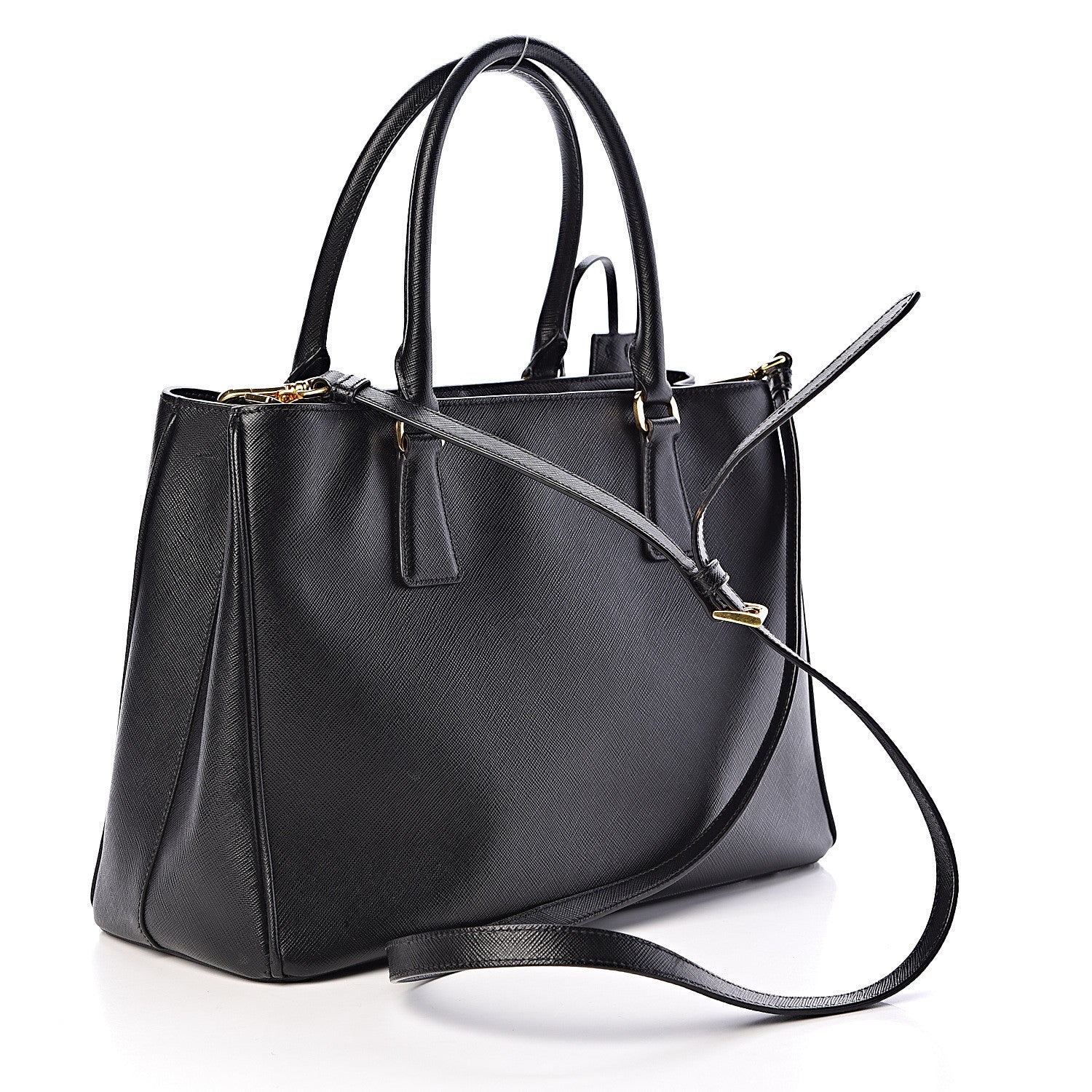 Prada Saffiano Lux Medium Tote Black 3 of 11