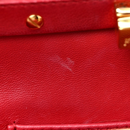 Fendi Nappa Mini Peekaboo Iconic Satchel Fragola 17 of 17