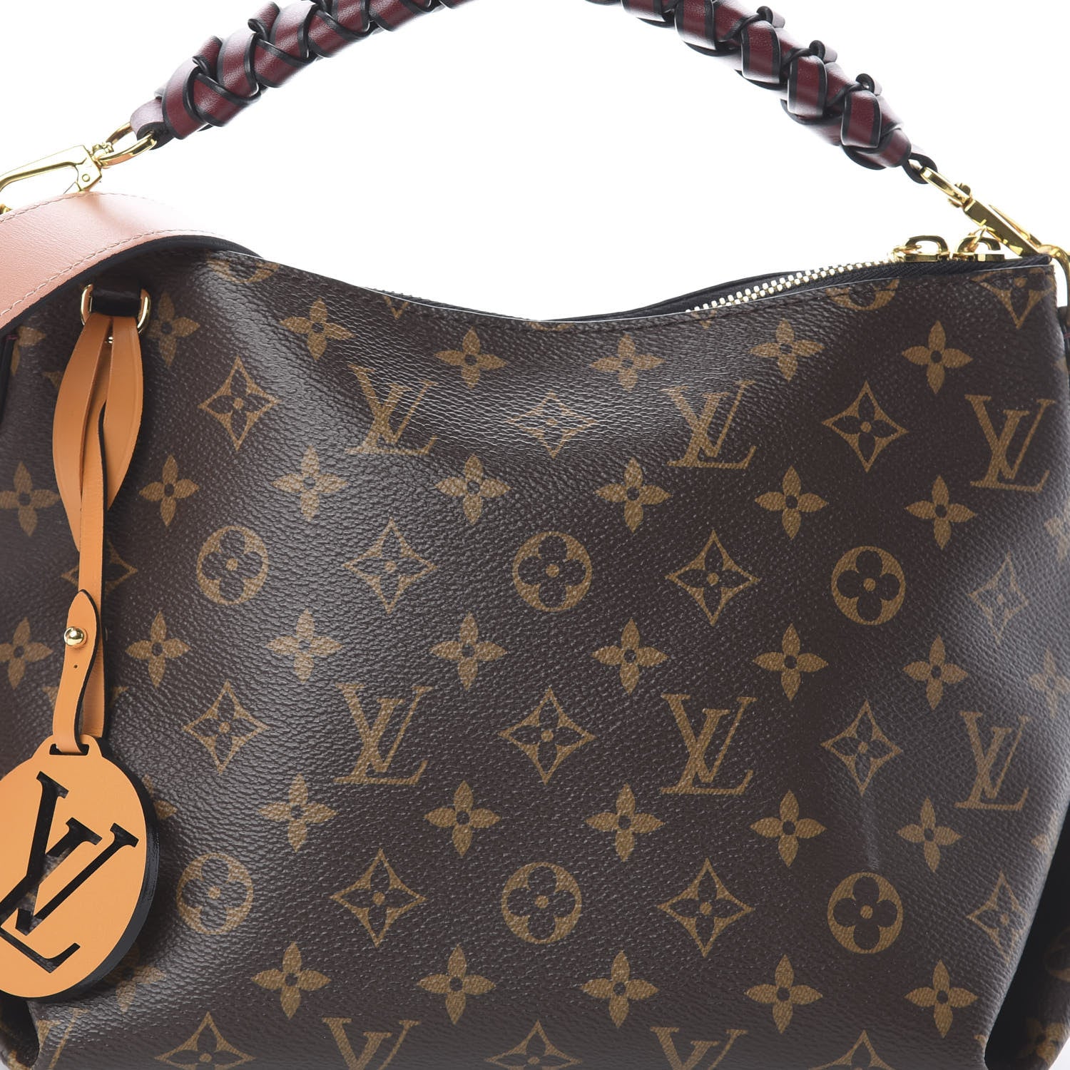 Louis Vuitton Monogram Beaubourg Hobo Mini Bordeaux Red Peach Safran Blue Jean Blue 6 of 6