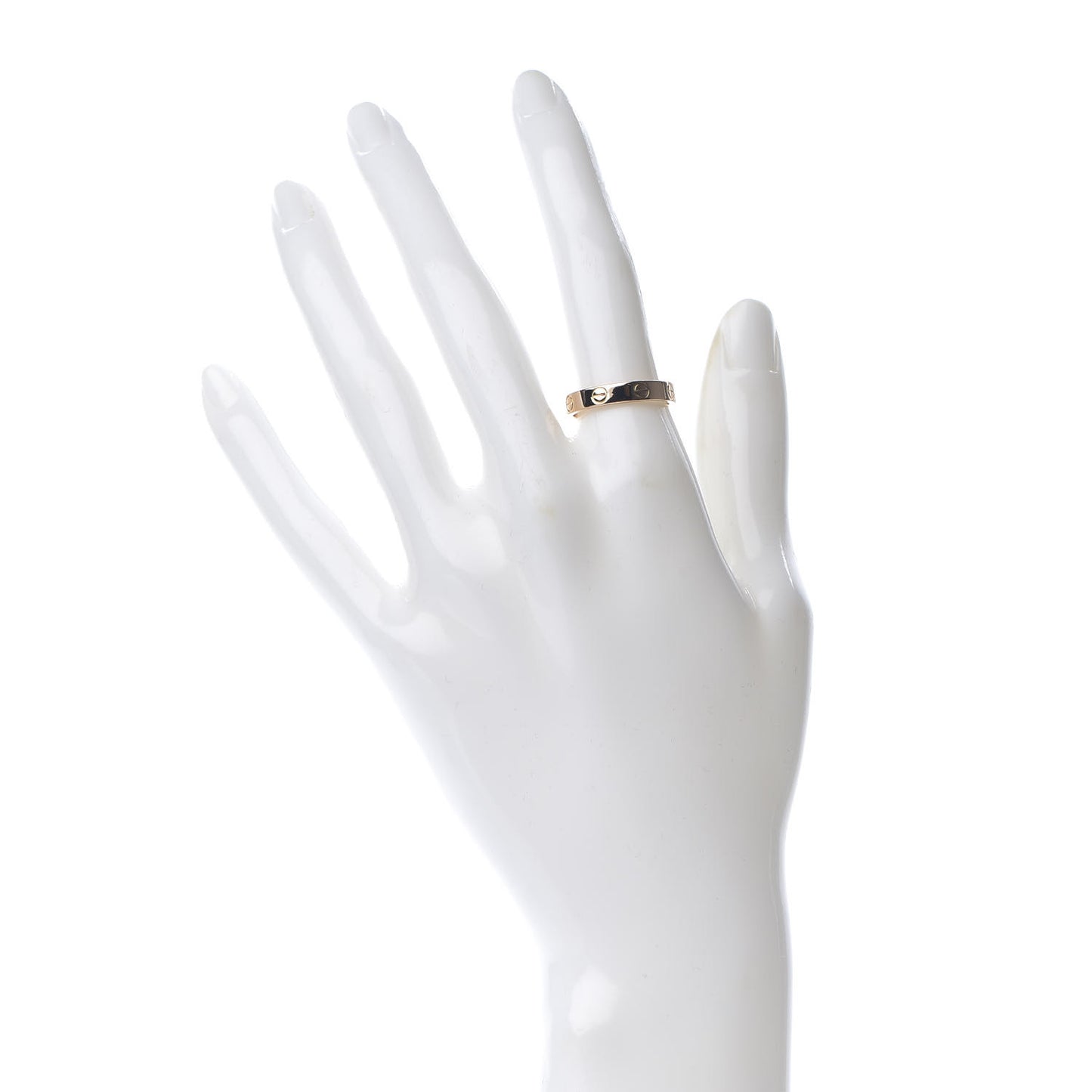 18K Pink Gold 3.5mm LOVE Wedding Band Ring 53 6.25