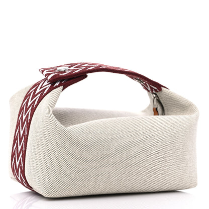 Hermes Canvas Small Bride-A-Brac Natural Rouge H 3 of 8