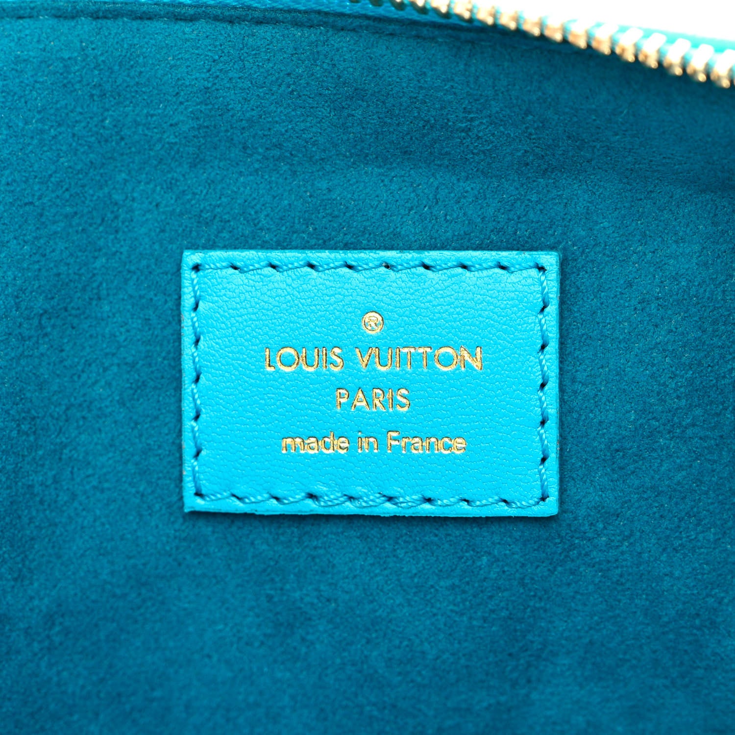 Louis Vuitton Lambskin Embossed Monogram Coussin PM Turquoise 8 of 11