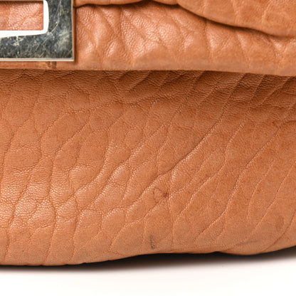 Fendi Crinkled Lambskin Mia Shoulder Flap Camel 21 of 22