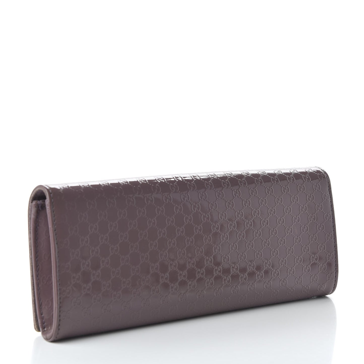 Patent Microguccissima Small Broadway Clutch Argyle Lavender