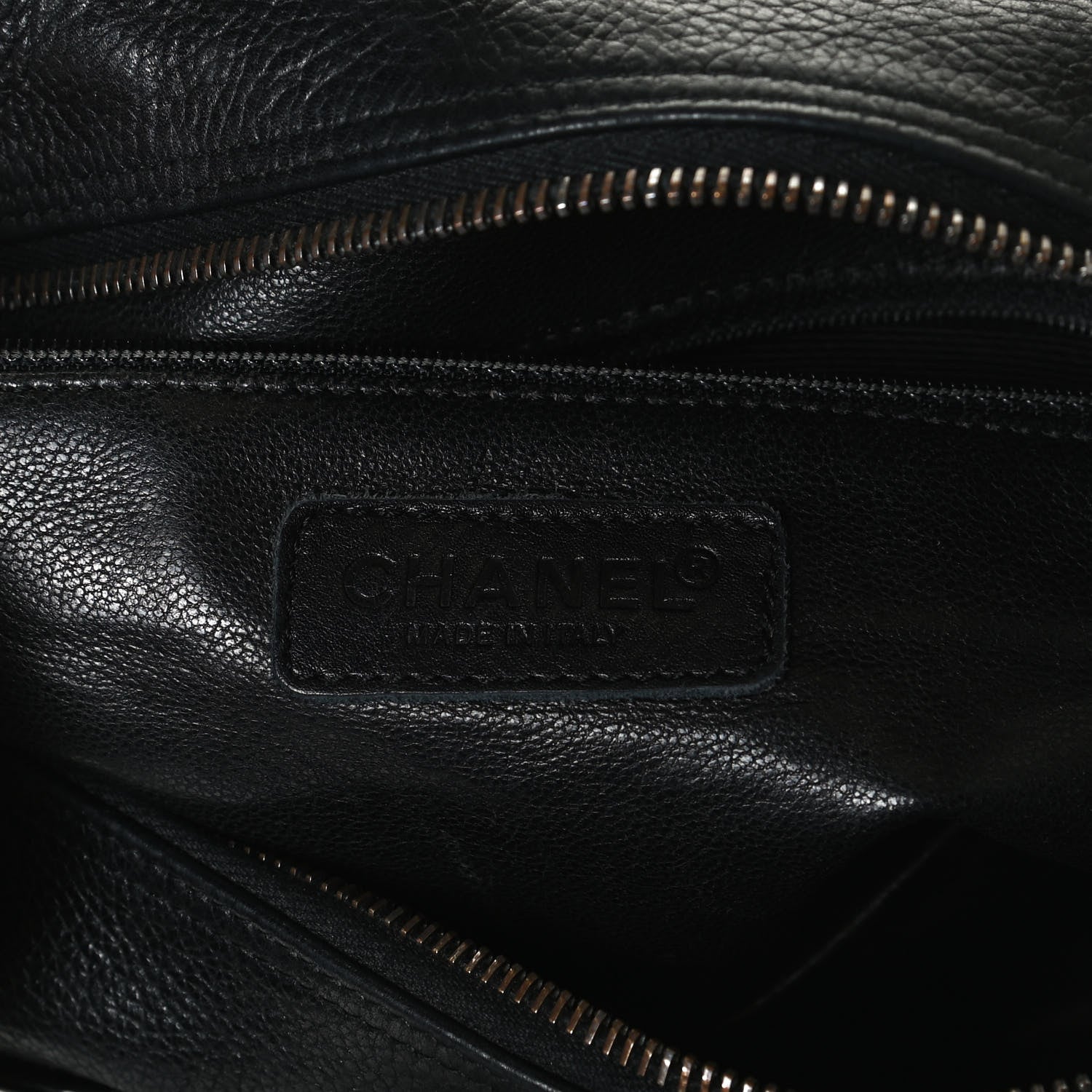 Chanel Caviar Patent Quilted Large Bowler Black 6 of 14