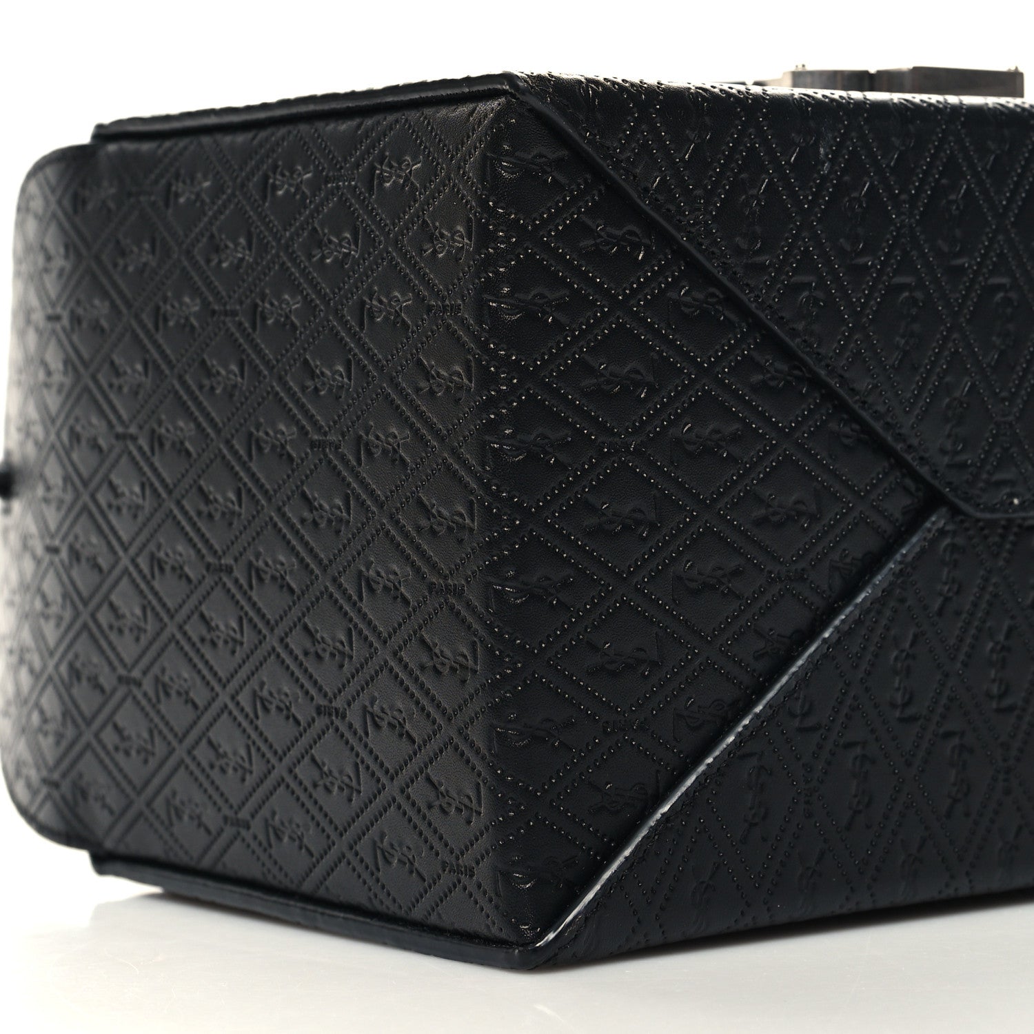 Saint Laurent Calfskin Monogram Take Away Box Black 8 of 9