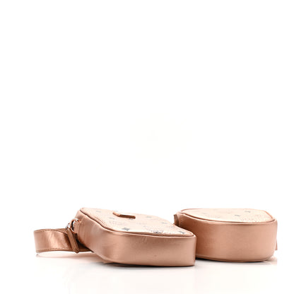 MCM Metallic Visetos Stark Original Belt Bag Champagne Gold 4 of 11