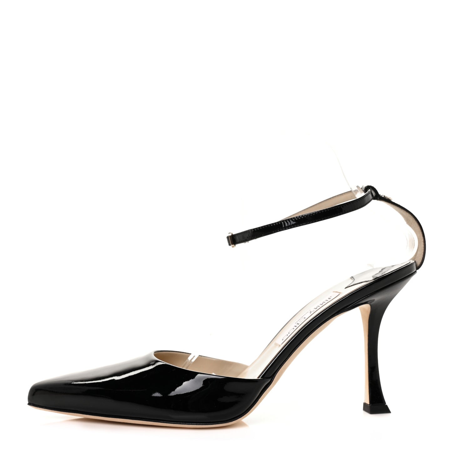 Gel Patent Calfskin Mair 90 Sandals 41.5 Black