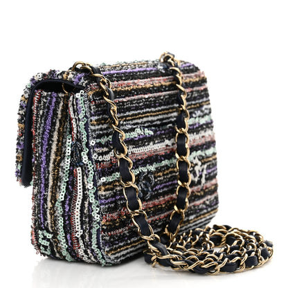 Chanel Mixed Fibers Sequin Quilted Mini Flap Multicolor 3 of 10