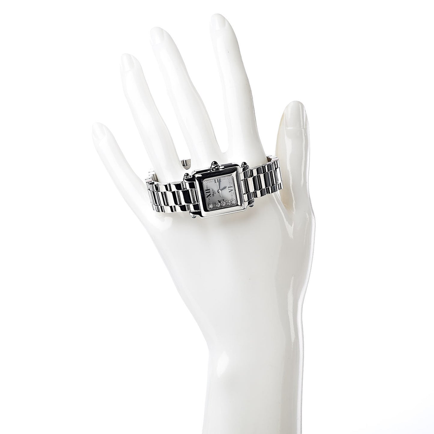 Stainless Steel 5 Diamond 23mm Happy Sport Quartz Watch