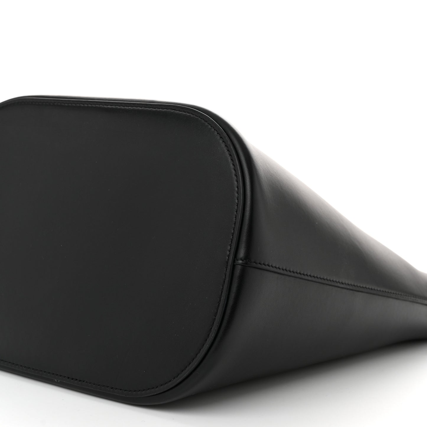 Smooth Calfskin Triomphe Medium Louise Bag Black