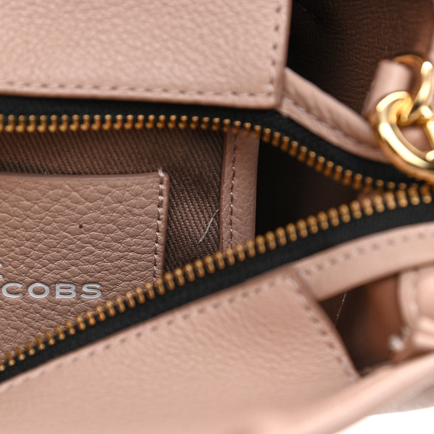Grained Calfskin Small The Tote Bag Rose Dust