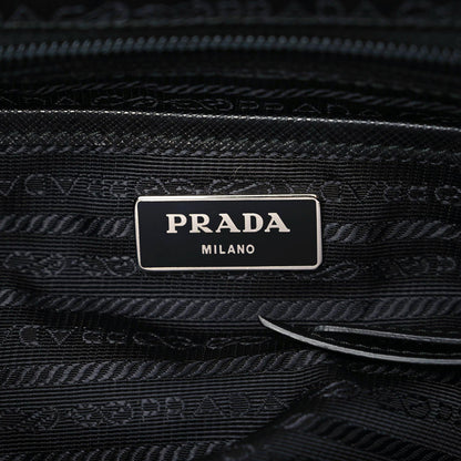 Prada Nylon New Vela Studded Backpack Black Green 8 of 8