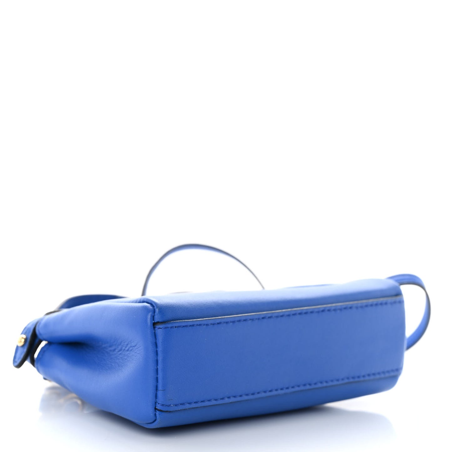 Shiny Nappa Micro Peekaboo Iconic Satchel Bluette