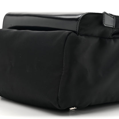 Prada Nylon Brushed Calfskin Mini Backpack Black 8 of 13