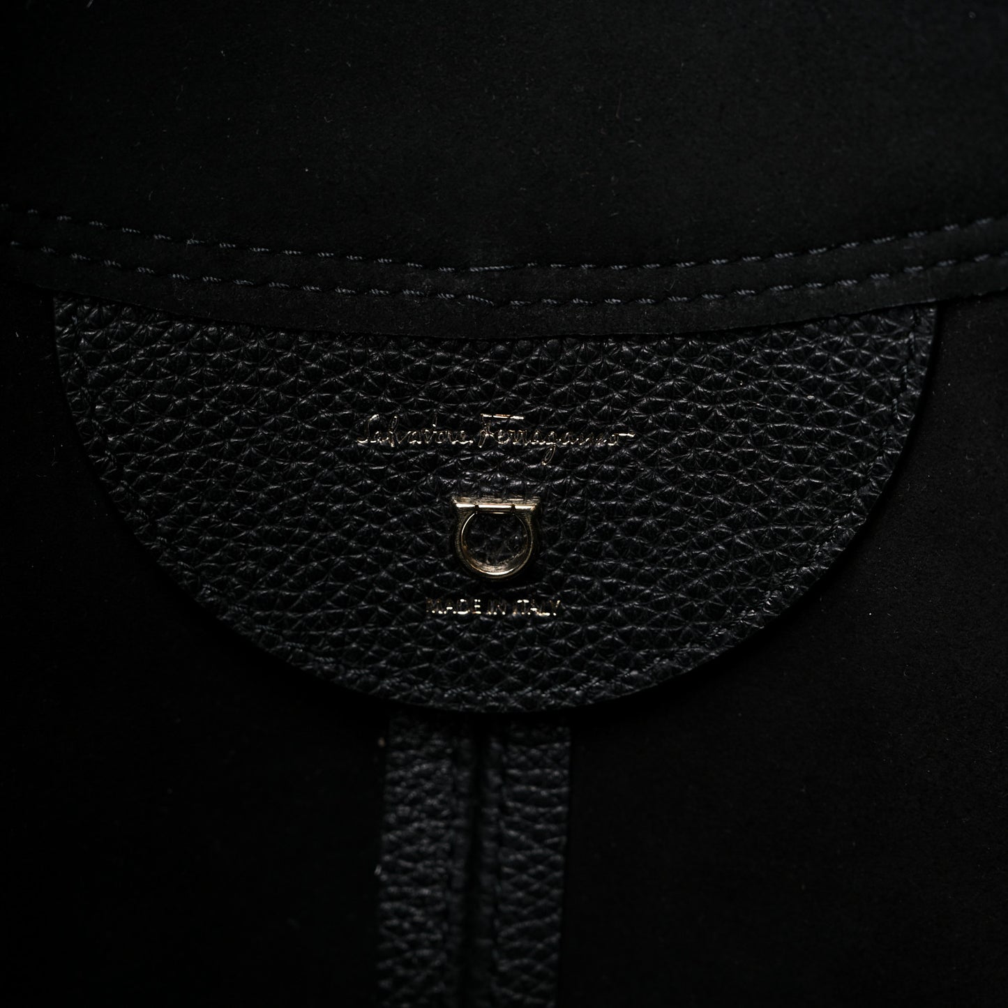 Calfskin Glam Hobo Black