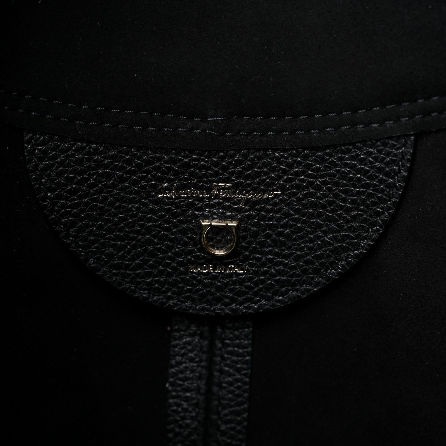 Salvatore Ferragamo Calfskin Glam Hobo Black 6 of 8