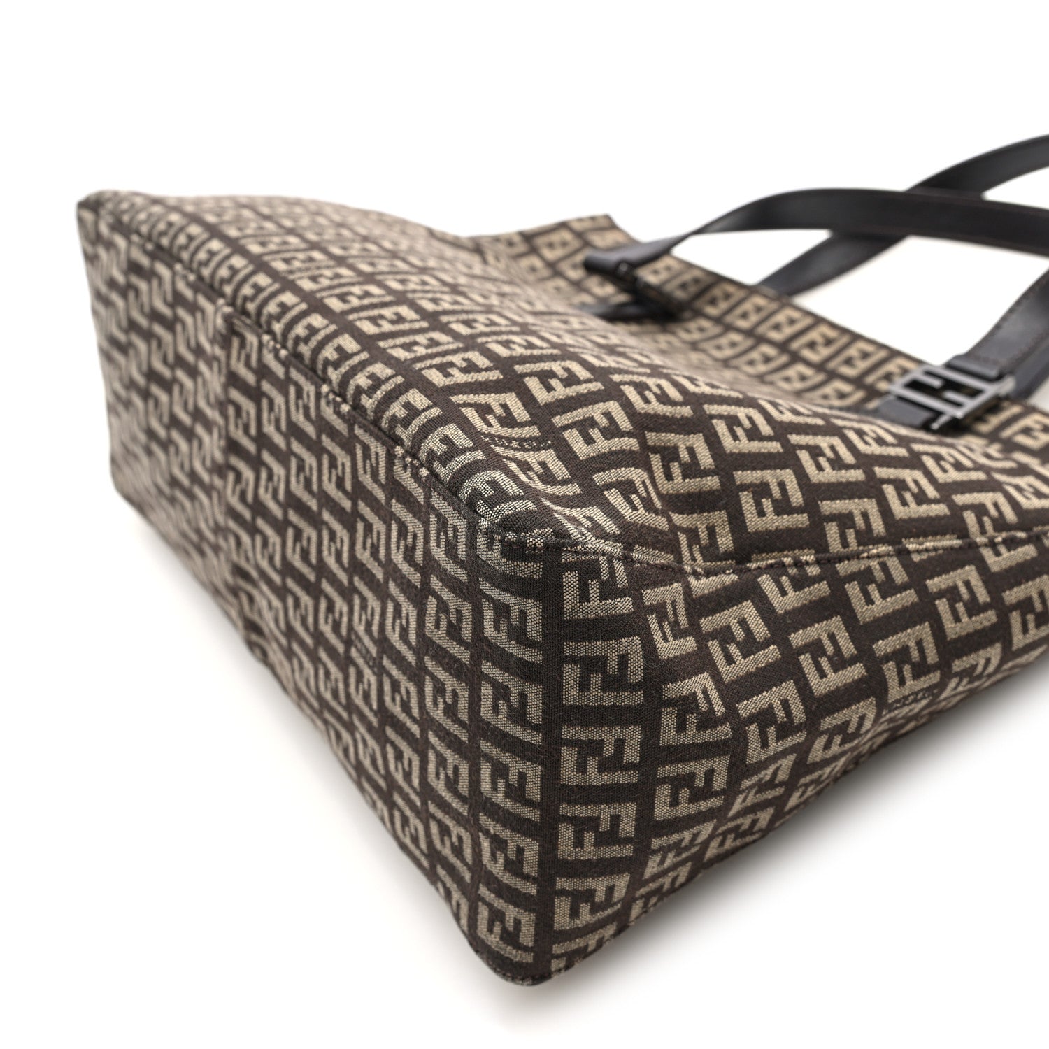 Fendi Zucchino Vitello Roll Tote Tobacco 9 of 9