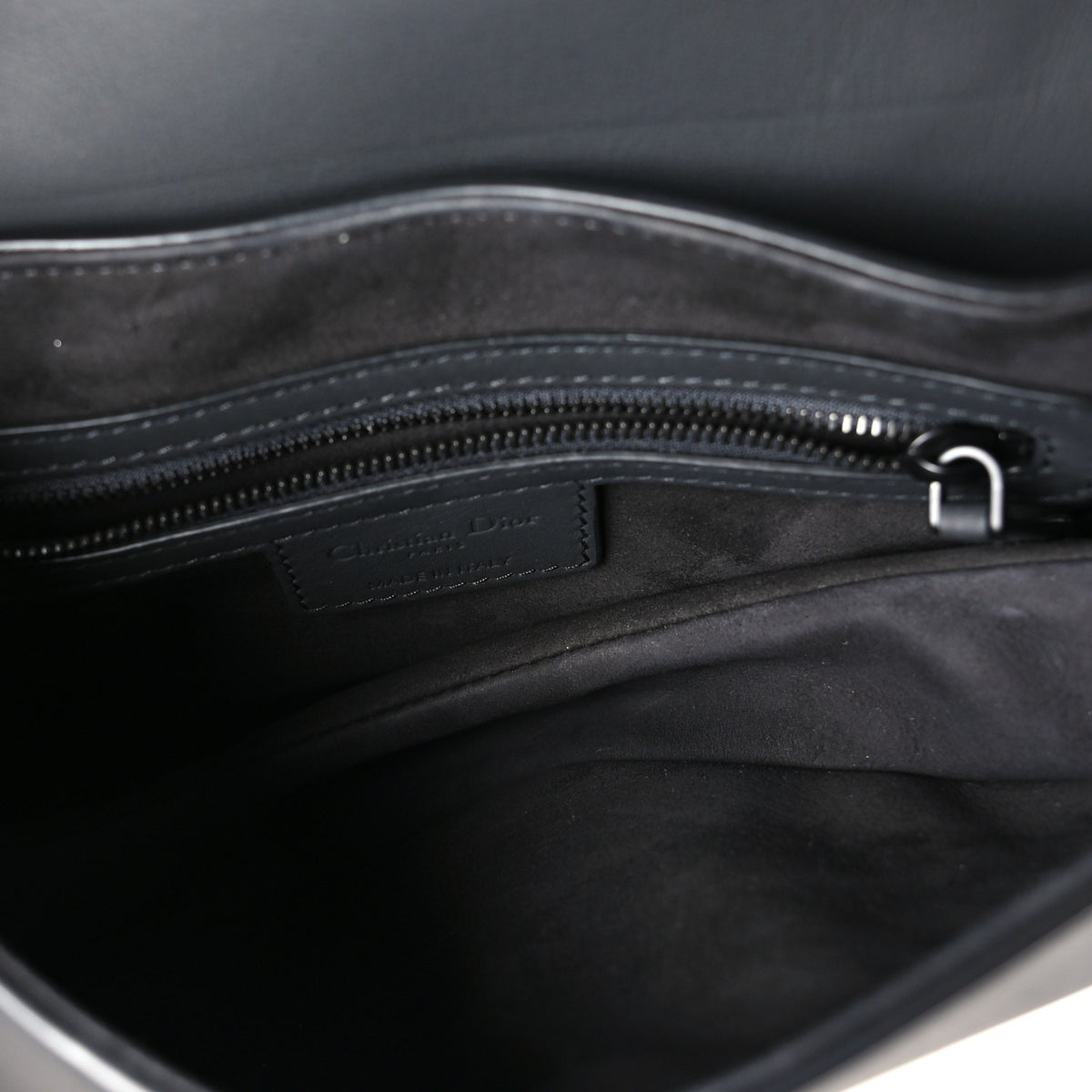 Christian Dior Ultra Matte Calfskin Saddle Bag Black 5 of 10