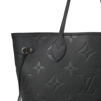 Louis Vuitton Empreinte Monogram Giant Neverfull MM Black 9 of 12